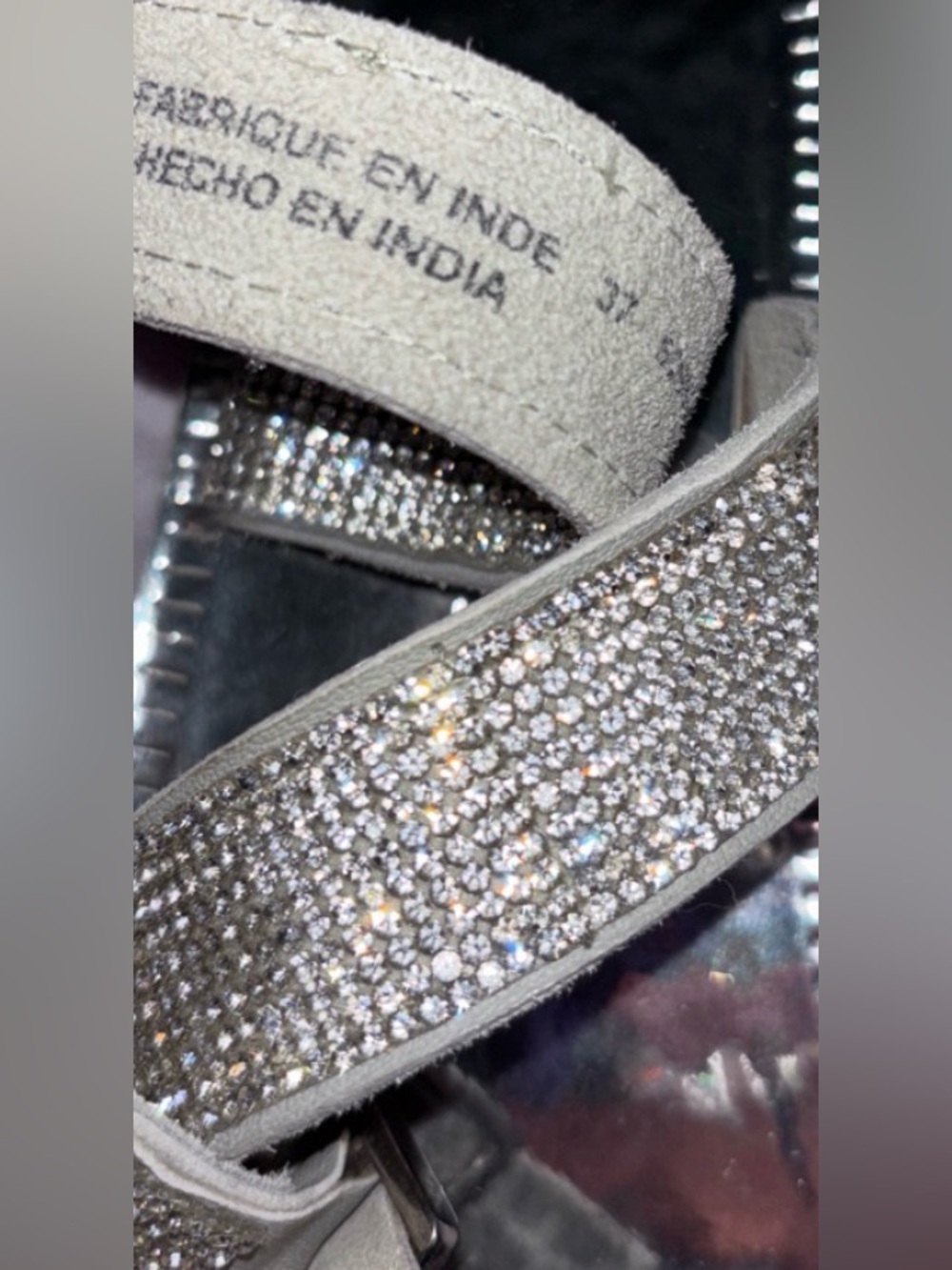 Free People Sunset Cruise Silver Rhinestone Sandals - Picture 3 of 11
